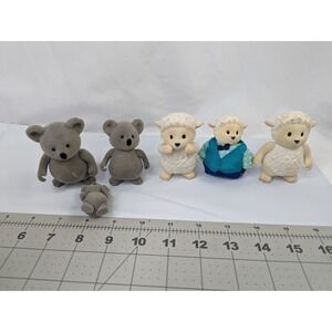 Lil Woodzeez Koala Bear Sheep Figure Lot Battat